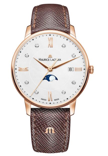 Review Maurice Lacroix Eliros Moonphase EL1096-PVP01-150-1 mens watch sale